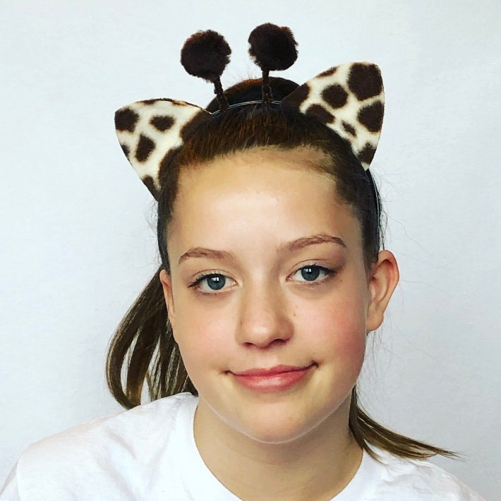 Giraffe Ohren Stirnband Dschungel Tier Geburtstag Gastgeschenke Liefert Braun Cosplay Halloween Kostüm Henry Kinder Kind Erwachsene Baby von PartyEars