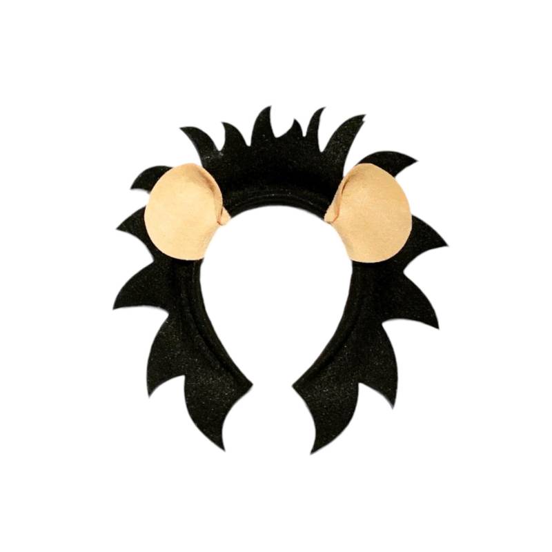 Schwarzer Löwe Ohren Und Mähne Stirnband Geburtstag Gastgeschenke Halloween Kostüm Hut Kind Erwachsene Baby Dschungel-Tier von PartyEars