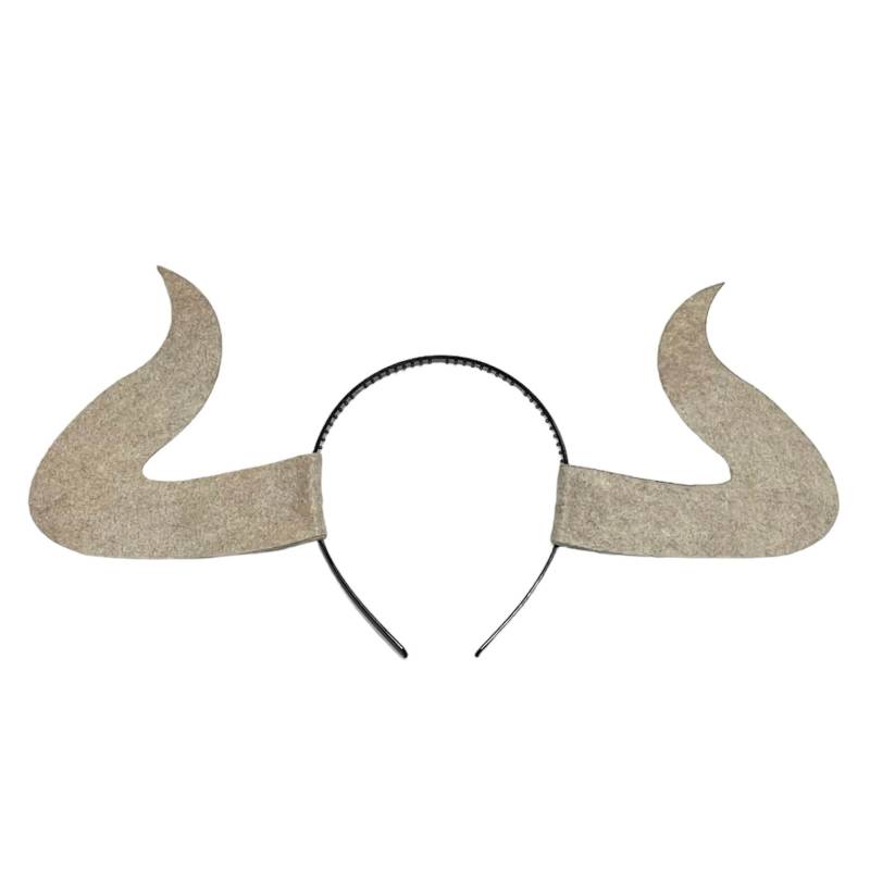 Stier Hörner Stirnband Geburtstag Gastgeschenke Halloween Kostüm Kind Baby Erwachsene Ochsen Widder Yak Büffel Bison von PartyEars