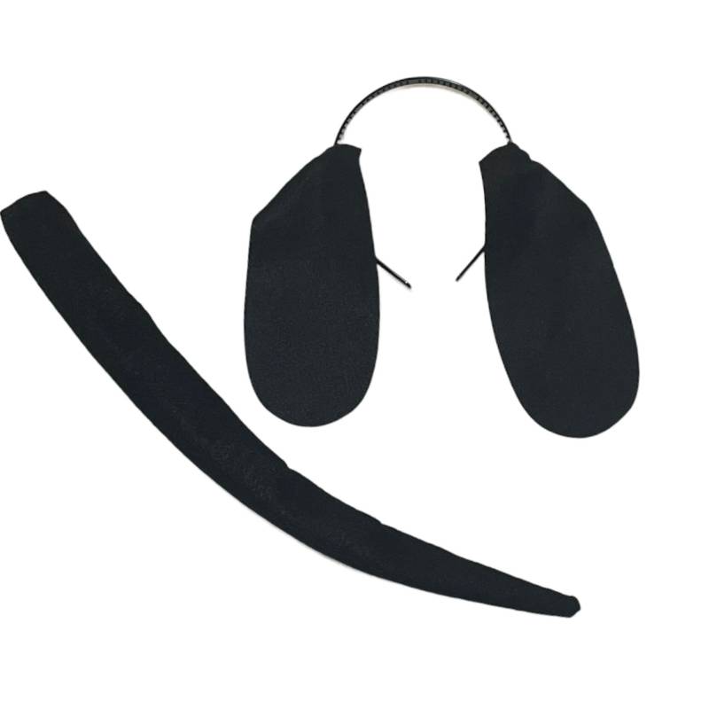 Schwarz Welpe Hund Ohren Stirnband Oder Warme Mütze Hut Geburtstag Party Gefälligkeiten Halloween Kostüm Erwachsenen Kind Kleinkind Lange Floppy von PartyEars