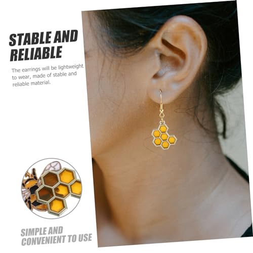 PartyKindom 1 Paar Damen Ohrringe mit Bienenanhänger Retro Design Hängende Ohrringe für Frauen Modisches Ohrschmuck für Partys Hypoallergen Hautfreundlich PartyKindom 1 Paar Damen Ohrringe mit Bienenanhänger Retro Design Hängende Ohrringe für Frauen Modisches Ohrschmuck für Partys Hypoallergen Hautfreundlich von PartyKindom