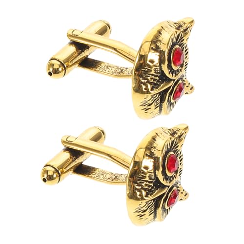 PartyKindom Eulen-manschettenknöpfe Aus Legierung Für Herren Smokinghemd-accessoires Ärmeldekoration Formeller Anzugschmuck von PartyKindom