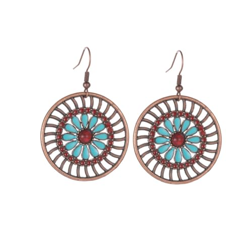 PartyKindom Kreative Damen Ohrringe Ausgehöhlte Ohrhänger Vintage Ohrstecker Langlebigem Material für Alltag und Besondere Anlässe Ohrschmuck für Frauen PartyKindom Kreative Damen Ohrringe Ausgehöhlte Ohrhänger Vintage Ohrstecker Langlebigem Material für Alltag und Besondere Anlässe Ohrschmuck für Frauen von PartyKindom