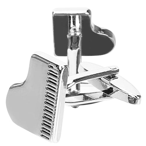 PartyKindom Klavier Manschettenknöpfe Legierung Kreative Hemdknöpfe für Herren Stilvolle Accessoires für Anzug und Hochzeit von PartyKindom