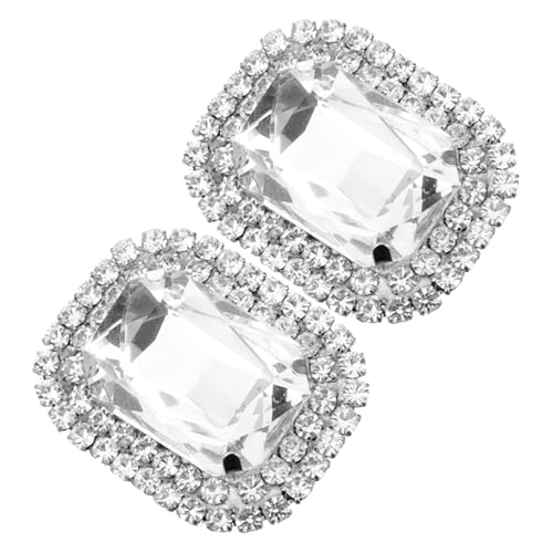 PartyKindom 1 Paar Schuhclips mit Strasssteinen Abnehmbare Schuhschnallen für Hochzeits und Alltagsschuhe Dekorative Charms für Frauen Installieren und Langlebig von PartyKindom