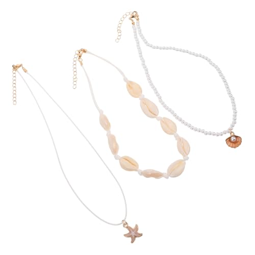 PartyKindom 1 Satz Beaded Shell Choker Halskette für Damen Handgefertigter Kurzer Anhänger für Strandmode Langlebige Farben Leichte Woven Sommer PartyKindom 1 Satz Beaded Shell Choker Halskette für Damen Handgefertigter Kurzer Anhänger für Strandmode Langlebige Farben Leichte Woven Sommer von PartyKindom