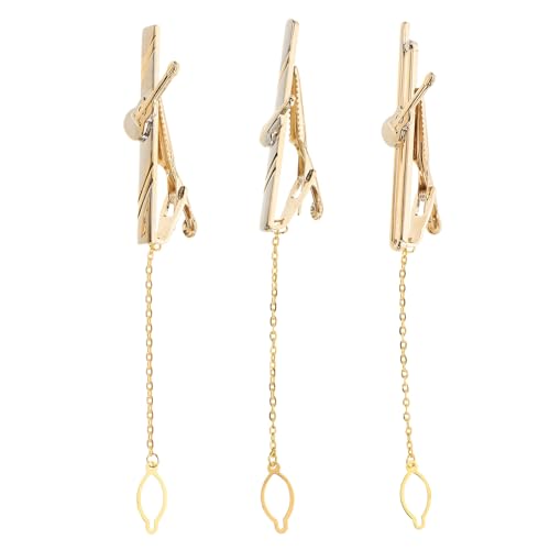 PartyKindom 1 Satz Einzigartige Violin und Gitarren Designs Metallnecktie Clips für Hochzeiten Konzerte und Geschäftliche Anlässe Teiliges mit Box von PartyKindom