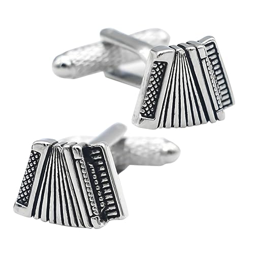 PartyKindom 1 Satz Herren Manschettenknöpfe Kupfer Accordion Stil Für Tuxedo Hemden Elegantes Accessoire Für Business Und Festliche Anlässe 2 Stück von PartyKindom