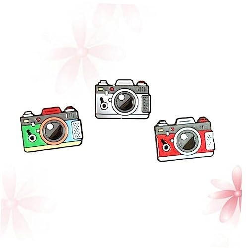 PartyKindom 1 Satz Kamera Broschen Legierung Vintage Anstecknadeln Für Kleidung Taschen Und Accessoires Für Damen Zu Besonderen Anlässen Zufällige Farbe 3 Stück von PartyKindom