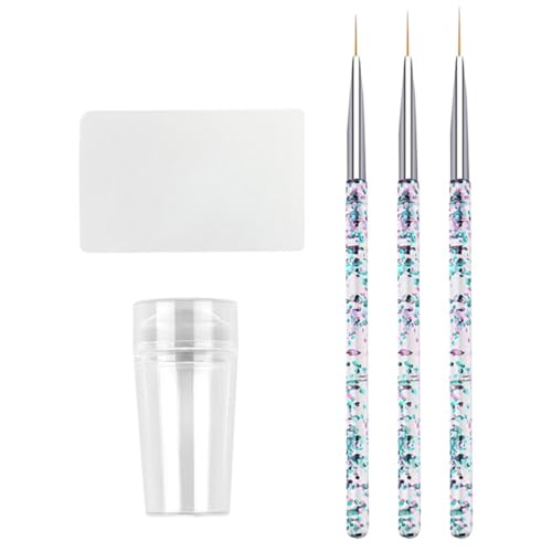 PartyKindom 1 Satz Tragbarem Nagelkunst Stempel und Pinseln Teiliges Nagelkunst mit Nagelmalpinseln und Stempel für DIY Nageldesigns und Salonbedarf PartyKindom 1 Satz Tragbarem Nagelkunst Stempel und Pinseln Teiliges Nagelkunst mit Nagelmalpinseln und Stempel für DIY Nageldesigns und Salonbedarf von PartyKindom