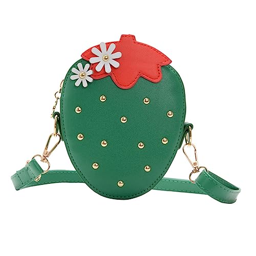 PartyKindom Erdbeer-münztasche Schlichte Geldbörse Kindergeldbörse Modische Geldbörse Tasche Klein Umhängetasche Erdbeere Erdbeersack Handtasche Erdbeere von PartyKindom