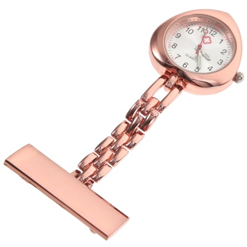 PartyKindom Herzform Krankenschwesteruhr Mit Clip-Design Brustuhr Aus Legierung Und Quarzwerkstoffen Für Krankenschwestern Und Ärzte von PartyKindom