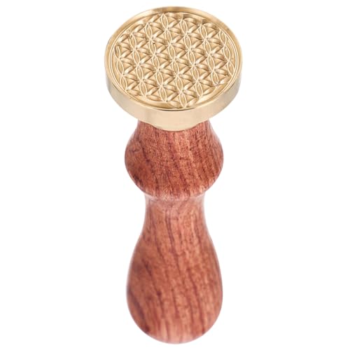 PartyKindom 1 Stück Lidschatten-plattenwerkzeug Drücken Name Briefumschläge Diy Rouge-tool Gepresster Puderstampfer Lidschatten-presswerkzeug Lidschatten-make-up-stempel Holzgriff Golden von PartyKindom