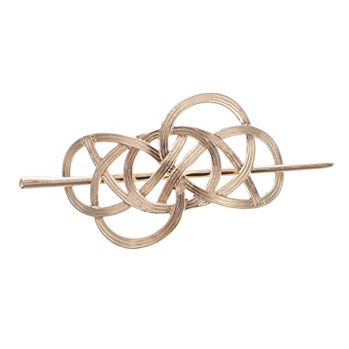 PartyKindom 1 Stück Metallhaarnadel Haarzubehör Haarspangen mit Stab Hochzeit Stifte süß Klammer Frauen Haargabel Braut Haarnadel Hohlhaarnadel Brautkopfschmuck Zinklegierung Golden von PartyKindom