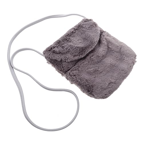 PartyKindom 1 Stück Plüsch Umhängetasche für Damen Stylische Handytasche mit Vielseitigen Trageoptionen für Outdoor Aktivitäten Sicher für Kreditkarten und Bargeld von PartyKindom