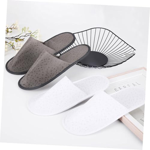 PartyKindom 10 Paare Einweg Gästeschuhe Rutschfest Leicht Tragbar Hotel Hausschuhe Spa Reise Slipper für Damen und Herren Geeignet von PartyKindom