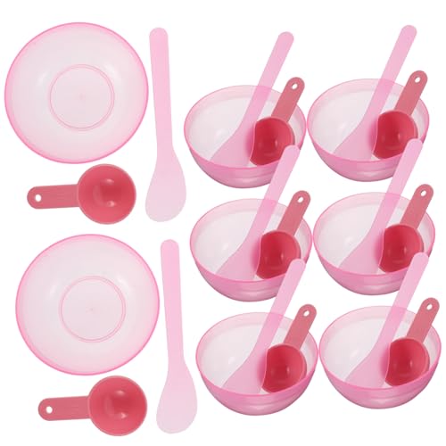 PartyKindom 10sätze Gesichtsmasken-applikator Und Schale Set Mit Rührstab Und Löffel Aus Kunststoff Für Diy-hautpflege Und Maskenherstellung Im Spa Hause von PartyKindom