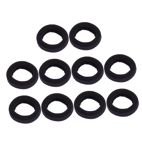 PartyKindom 10 Stück Modische Haargummis Dicke Elastische Haarbänder in Schwarz Für Pferdeschwanzhalter Und Haarschmuck Zubehör Für Damen Und Mädchen Für Alltag Und Besondere Anlässe von PartyKindom