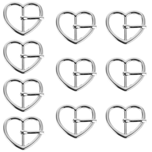 PartyKindom Gürtelschnalle mit Dekorative Herzförmige Taillenschnalle Legierung Dorn 10 Stück Gürtelzubehör für Frauen von PartyKindom