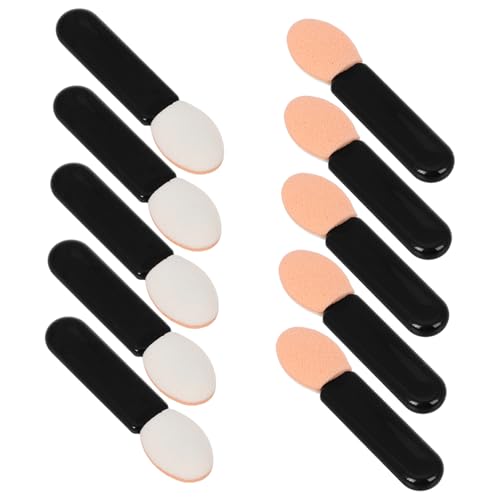 PartyKindom 10stücke Schminkpinsel Für Lidschatten Mini Pinselset Mit Lidschatten Blending Pinsel Schwamm Sticks Augen Make-up Pinsel Und Applikator Für Mädchen Und Frauen von PartyKindom