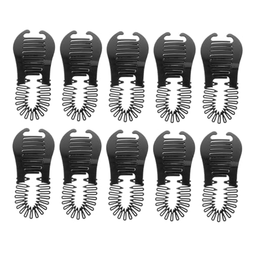 PartyKindom 10stücke Bananenspangen Für Damen Kleine Bananen-haarspangen Mit Kämme Ineinandergreifende Bananen-haarspangen Für Flexibles Styling von PartyKindom