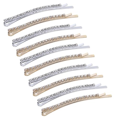 PartyKindom 10 Stück Teiliges Haarschmuck Funkelnden Strass haarnadeln Sichere Materialien für Frauen und Mädchen Geeignet für Hochzeit Geburtstag Verlobung und Festliche Frisuren von PartyKindom