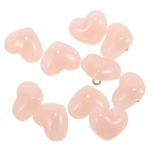 PartyKindom 10 Stück Teiliges Herzförmiger Dekorationsknöpfe aus Farbigem für DIY Bastelbedarf Kleidung Strickjacken Hemden Jacken Vielseitig für Nähen und Bastelprojekte von PartyKindom