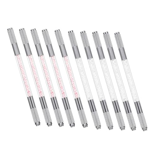 PartyKindom 10 Stück Teiliges Microblading Augenbrauenstift Wasserfest Dual End Tattooing Pen mit Natürlichem Look und Stylischer Kristalloptik für Präzises Brow Makeup Geeignet für Profi und PartyKindom 10 Stück Teiliges Microblading Augenbrauenstift Wasserfest Dual End Tattooing Pen mit Natürlichem Look und Stylischer Kristalloptik für Präzises Brow Makeup Geeignet für Profi und von PartyKindom