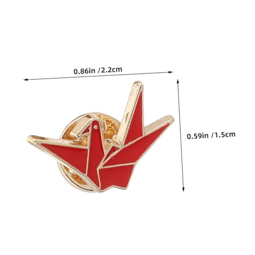 PartyKindom 10stücke Origami-brosche Aus Legierung Süße Anstecknadel Für Damen Vielseitige Dekoration Für Kleidung Taschen Und Hüte Langlebiges Accessoire Für Alltagsoutfits Und von PartyKindom