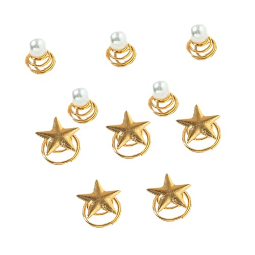 PartyKindom 10 Stück Teiliges Spiralförmige Haarklammern mit Perlen Leichte Braut Haarspangen für Damen Fester Vielseitiger Haarschmuck für Hochzeit Party und Besondere Anlässe von PartyKindom