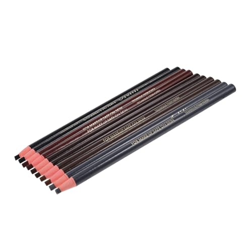 PartyKindom 10 Stück Teiliges Wasserfestes Augenbrauenstift Weiche Pull line Stifte Natürliche Formung Mikrofeine Präzision Vielseitig für Professionelles und Privates Make up Tragbar für von PartyKindom