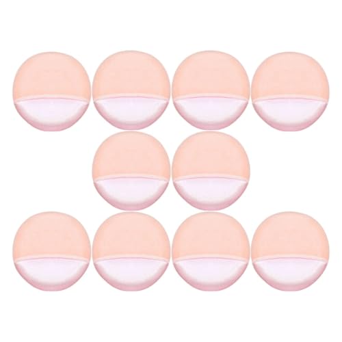 PartyKindom 10 Stück Weiche Makeup puderquasten aus Velours Praktische Runde Kosmetikpuffs für Frauen Angenehmer Griff für Foundation Puder Concealer und Highlighter von PartyKindom