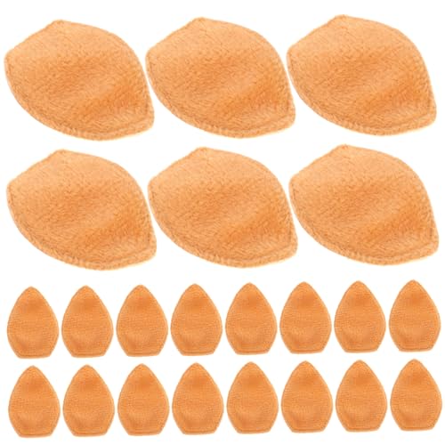 PartyKindom 100 Stück Weihnachts DIY Hirschgeweih Ohrdekorationen aus Doppelseitigem Plüsch Kleine Braune Hirschohren für Kleidung Haarschmuck Basteln Einfache Anwendung Vielseitig Verwendbar von PartyKindom