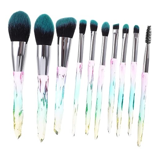 PartyKindom 10stücke Schminkpinselsets Kosmetikpinsel Make-up-set Mit Dicken Borsten Für Foundation Lidschatten Puder Für Empfindliche Haut von PartyKindom