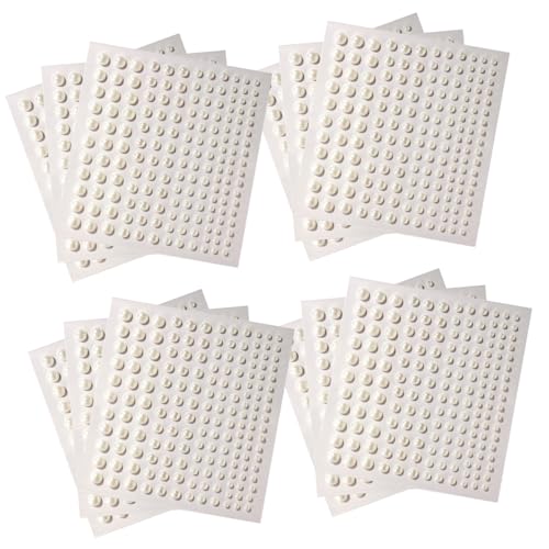 PartyKindom 12 Blatt Selbstklebende Perlen Aufkleber für Gesicht Haare und Nägel Schmuck für Halloween Festivals und Hochzeiten Temporäre Dekoration für und Mädchen von PartyKindom