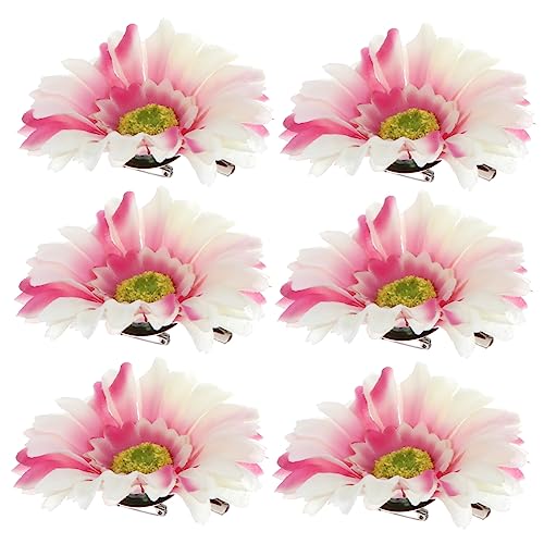 PartyKindom 12stücke Blumen-haarspangen Künstliche Blüten-haaraccessoires Für Mädchen Rutschfest Für Hochzeiten Geburtstagsfeiern Und Familienfotos Champagner von PartyKindom