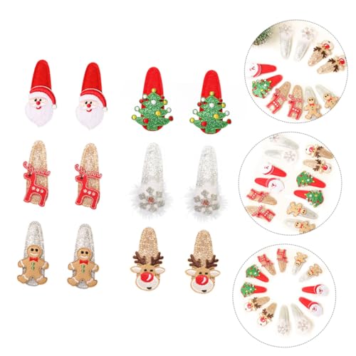 PartyKindom 12 Stück Teiliges Haarspangen Weihnachts Glitzer Haarklammern mit Rentiermotiv Langlebig Farbecht Modisch für Mädchen Weihnachtsfeier und Festliche Anlässe PartyKindom 12 Stück Teiliges Haarspangen Weihnachts Glitzer Haarklammern mit Rentiermotiv Langlebig Farbecht Modisch für Mädchen Weihnachtsfeier und Festliche Anlässe von PartyKindom
