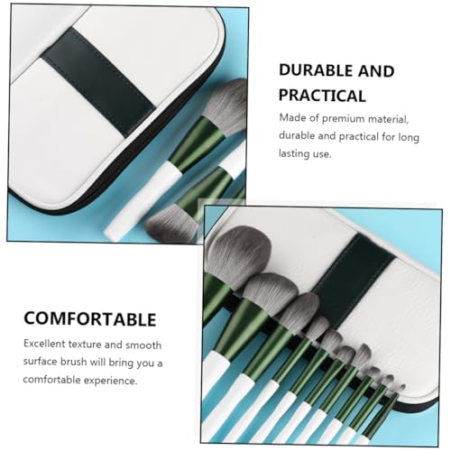 PartyKindom 12 Stück Teiliges Professionelles Make up Pinselset mit Weichen Borsten sowie Praktischer Tasche Vielseitig für Lidschatten Foundation und Langlebige Holzgriffe als für Damen von PartyKindom