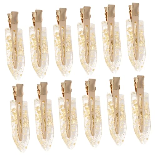 PartyKindom 12Stücke Knitterfreie Entenschnabel Haarspangen Glitzernde Damen Haarclips für Frisuren und von PartyKindom