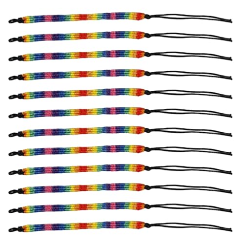 PartyKindom 12stücke Regenbogen Armband Buntes Geflochtenes Armband Freundschaftsarmbänder Geflochtenes Verstellbares Für Männer Und Frauen PartyKindom 12stücke Regenbogen Armband Buntes Geflochtenes Armband Freundschaftsarmbänder Geflochtenes Verstellbares Für Männer Und Frauen von PartyKindom