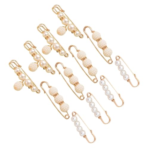 PartyKindom 12stücke Perle Brosche Clip Schal Clips Kleid Kragen Sicherheitsnadel Für Frauen von PartyKindom