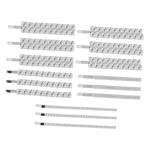 PartyKindom 15stücke Haarspangen Mit Strass Bobby Pins Hochzeit Mädchen Damen Haarschmuck von PartyKindom