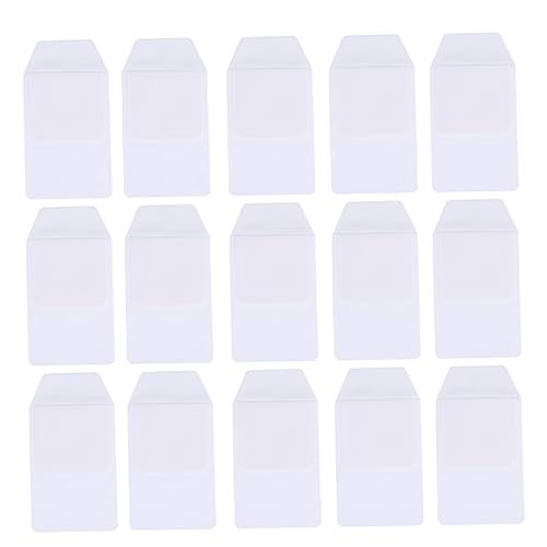 PartyKindom 15 Stück PVC Transparente Teiliges Pen Pouch mit Auslaufsicherem Pocket Protector für Ärzte und Pflegekräfte Stiftmäppchen für Uniformtaschen Robust und Leicht zu Reinigen Weiß von PartyKindom
