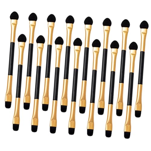 PartyKindom 15 Stück Teiliges Doppelseitiges Lidschatten applikator Make up Pinselset Handlich und Leicht Vielseitig für Professionelle und Private Augen make up anwendungen für Frauen und von PartyKindom