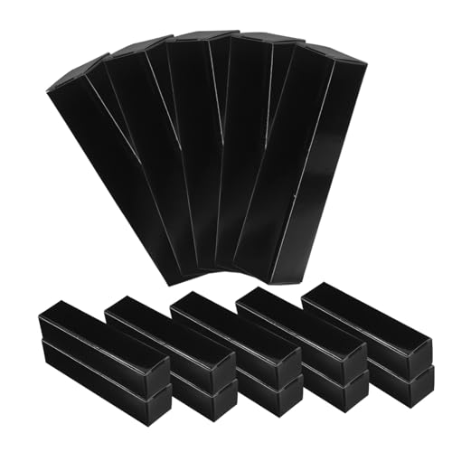 PartyKindom 15 Stück Teiliges Leere Lippenbalsam Verpackungsboxen aus Papier Stilvolle Lipgloss Tube Boxen Einfache Montage Robuste Lippenstift Verpackung Schwarz für Kosmetikverpackung und von PartyKindom