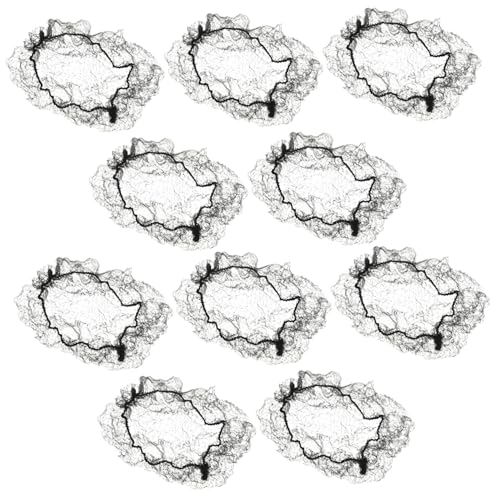 PartyKindom 15stücke Miniatur-haarnetze Für Puppen Elastische Netz-perückenkappen Platzsparende Aufbewahrungslösung Für Diy-styling-zubehör Ballett Mädchen Und Frauen von PartyKindom