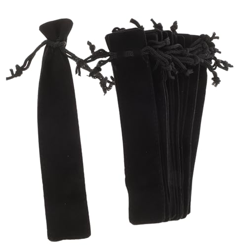 PartyKindom 15 Stück Teiliges Staubresistente Stifttaschen aus Dickem Beidseitigem Fleece mit Kordelzug Kratzfeste Stiftbeutel für Kugelschreiber Praktische Geschenkverpackung für von PartyKindom