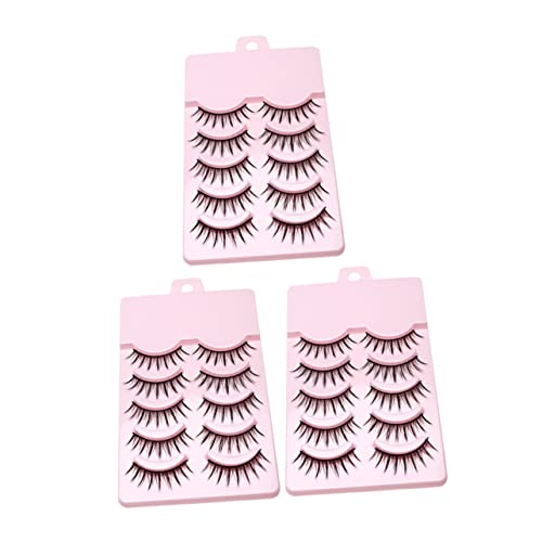 PartyKindom 15paare Falsche Wimpern Für Frauen Künstliche Wimpernverlängerung Wimpernverlängerungen Natürlich Lange Wimpern Gefälschte Wimpernverlängerung Make-up Zubehör von PartyKindom