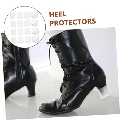 PartyKindom 16 Paare Absatzschoner High Heel Schutzkappen Transparent PVC Flexibel rutschfest Strapazierfähig Für Damen Schuhe S XL von PartyKindom