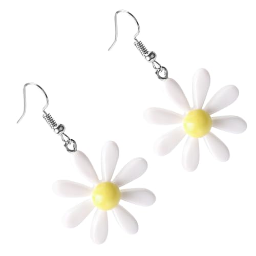 PartyKindom 1Paar Daisy Ohrhänger für Frauen Dangle Ohrringe Resin Farbenfrohe Blumenohrstecker Modisches Accessoire für Dating Besondere Anlässe PartyKindom 1Paar Daisy Ohrhänger für Frauen Dangle Ohrringe Resin Farbenfrohe Blumenohrstecker Modisches Accessoire für Dating Besondere Anlässe von PartyKindom